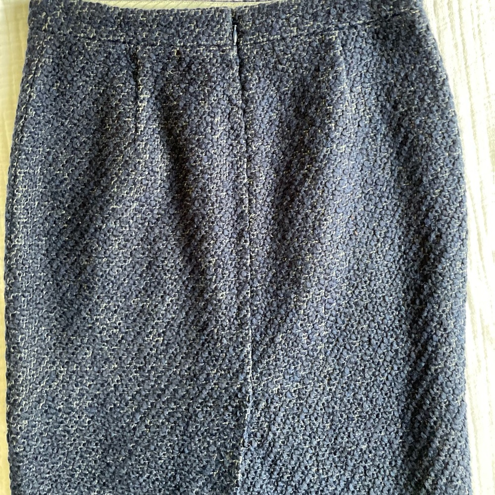 J. Crew Navy Tweed No. 2 Pencil Skirt - Picture 8 of 11